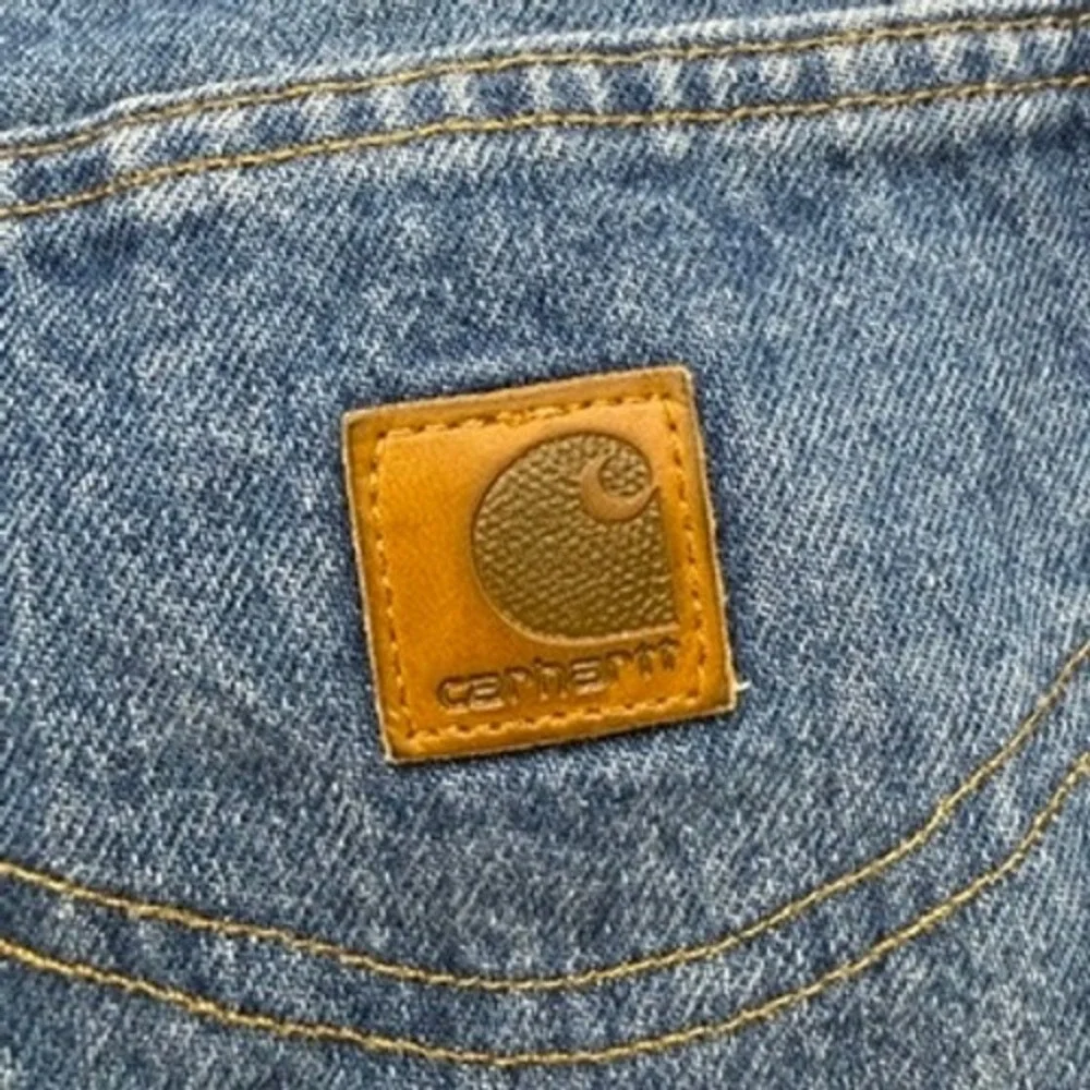Carhartt Denim Jeans B170 DST Mens 36x32 (FIT 34x32) Blue Workwear Made in USA